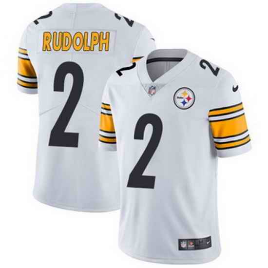 Nike Steelers #2 Mason Rudolph White Mens Stitched NFL Vapor Untouchable Limited Jersey